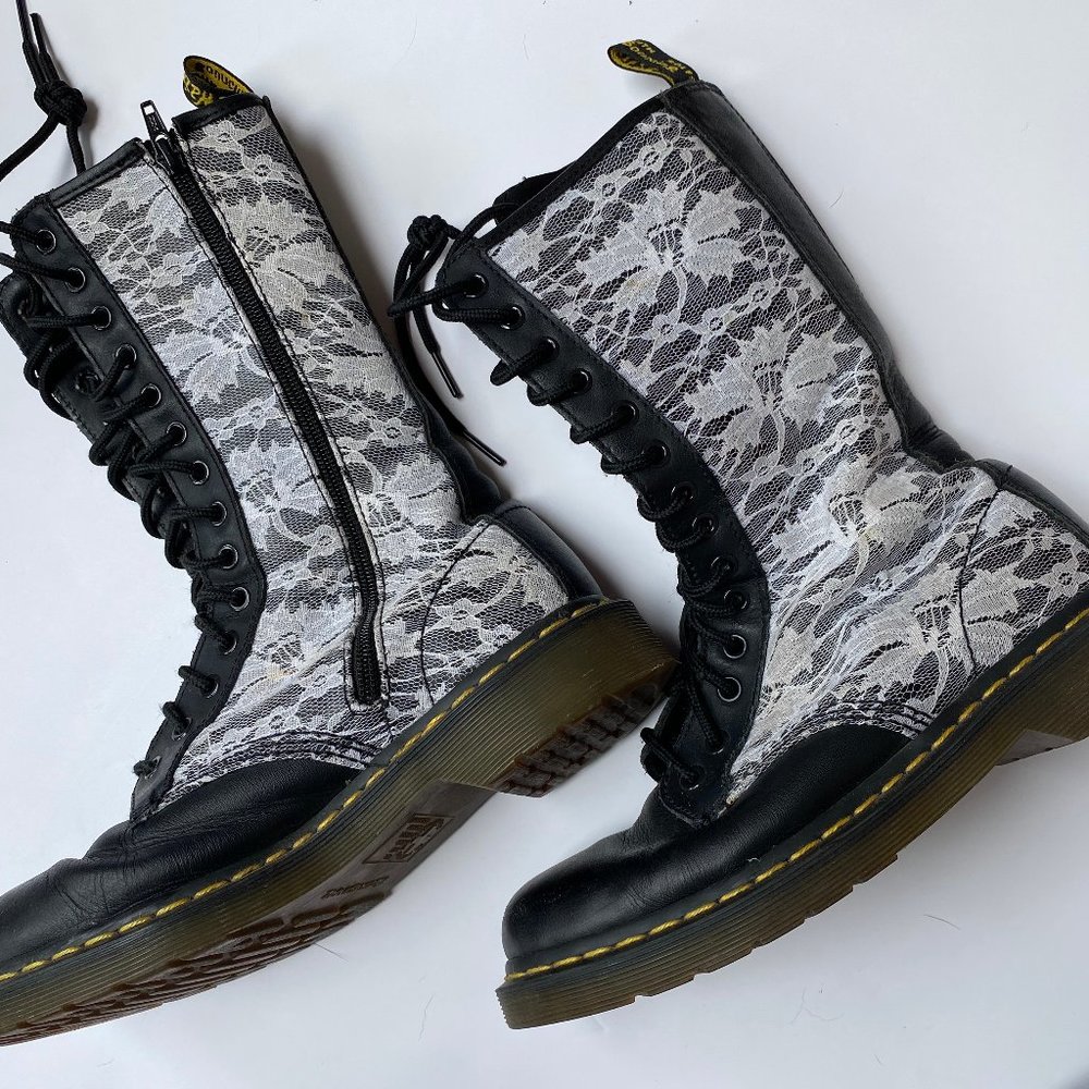 Lace Dr. Martens Zip Boots